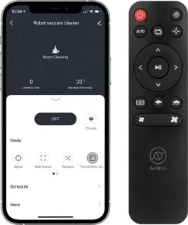 Sinji Smart Robotstofzuiger met Laadstation Wit