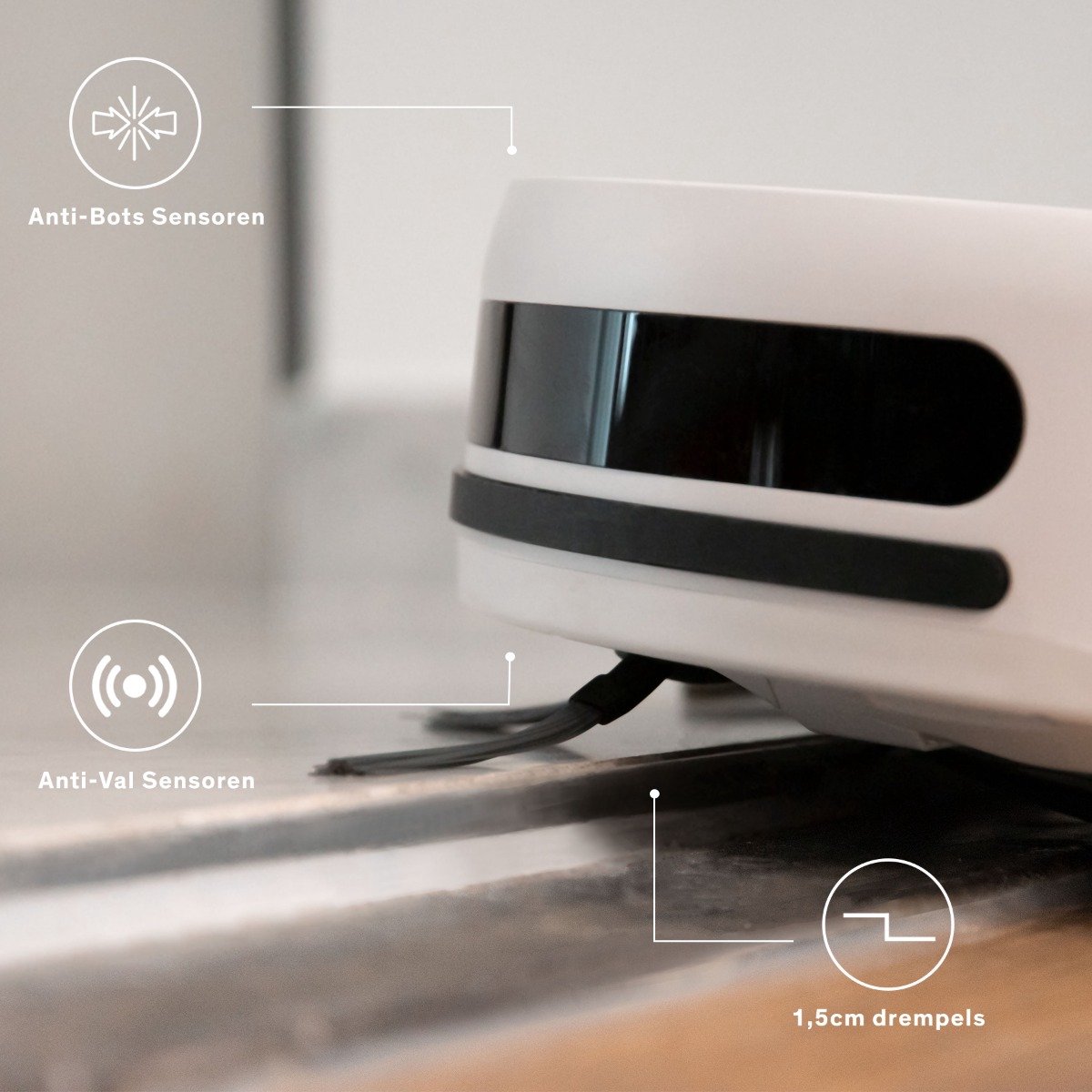Sinji Smart Robotstofzuiger met Laadstation Wit