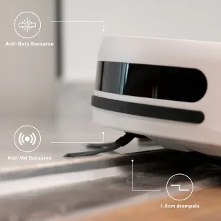 Sinji Smart Robotstofzuiger met Laadstation Wit