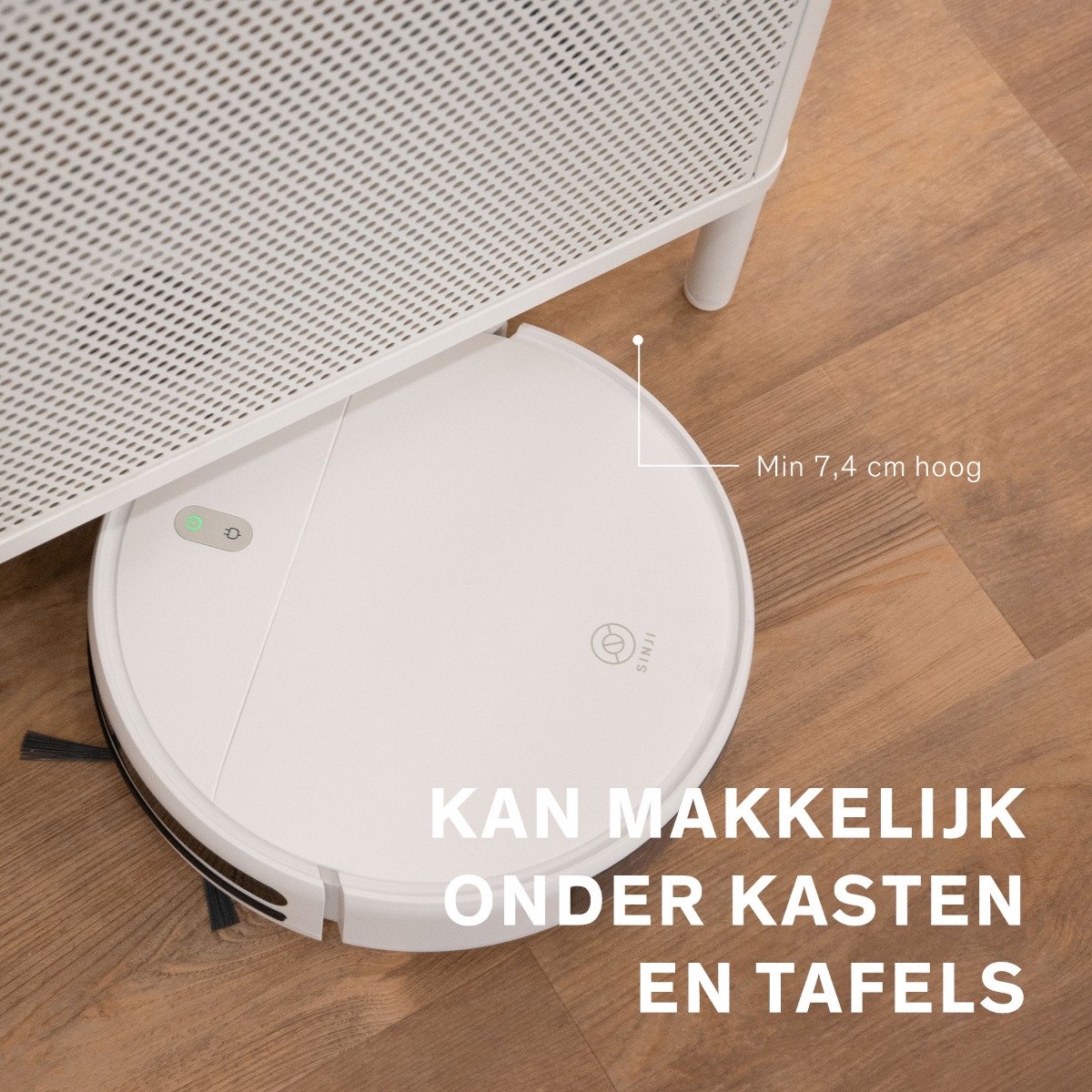 Sinji Smart Robotstofzuiger met Laadstation Wit