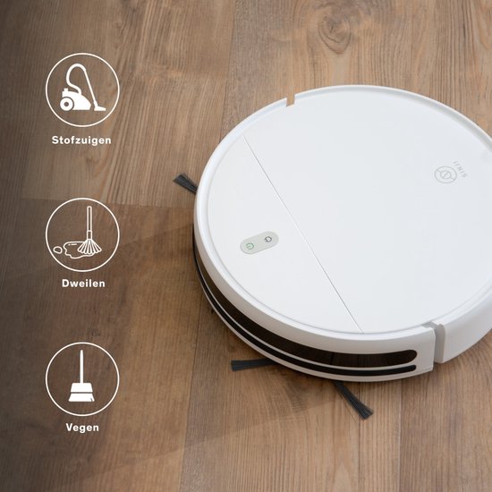 Sinji Smart Robotstofzuiger met Laadstation Wit
