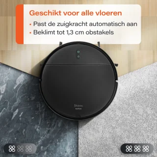 Skoov Ecopulse Robotstofzuiger met Dweilfunctie en Laadstation