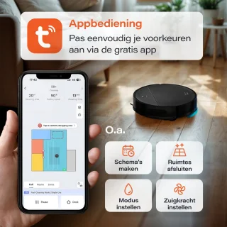 Skoov Ecopulse Robotstofzuiger met Dweilfunctie en Laadstation