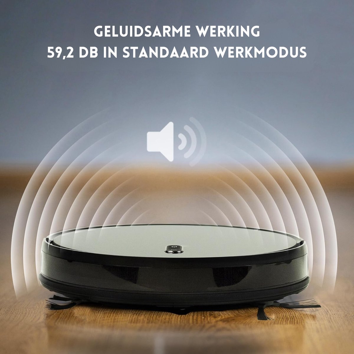 StayPowered Robotstofzuiger met Dweilfunctie Zwart 2600mAh