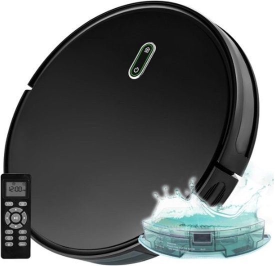 StayPowered Robotstofzuiger met Dweilfunctie Zwart 2600mAh
