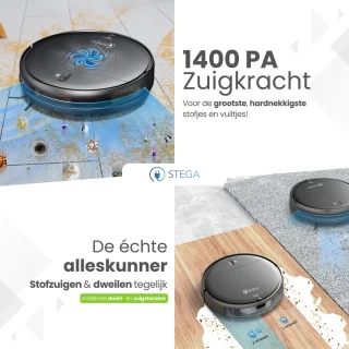 STEGA® RC1400 Robotstofzuiger