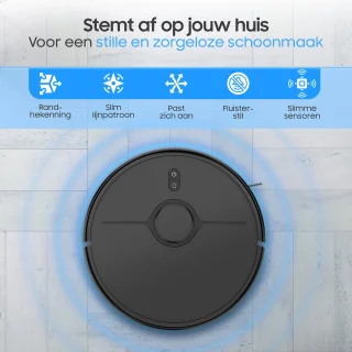 Sweepo Smart Robotstofzuiger met Dweilfunctie en Laadstation