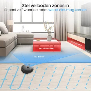 Sweepo Smart Robotstofzuiger met Dweilfunctie en Laadstation