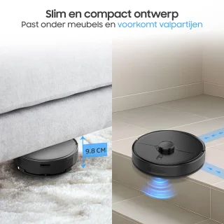 Sweepo Smart Robotstofzuiger met Dweilfunctie en Laadstation