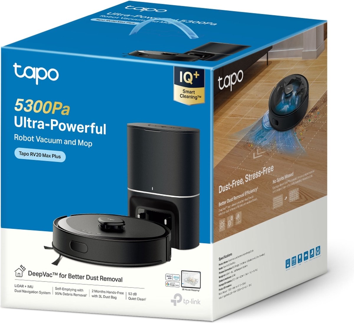 Tapo RV30 Max Plus Robotstofzuiger