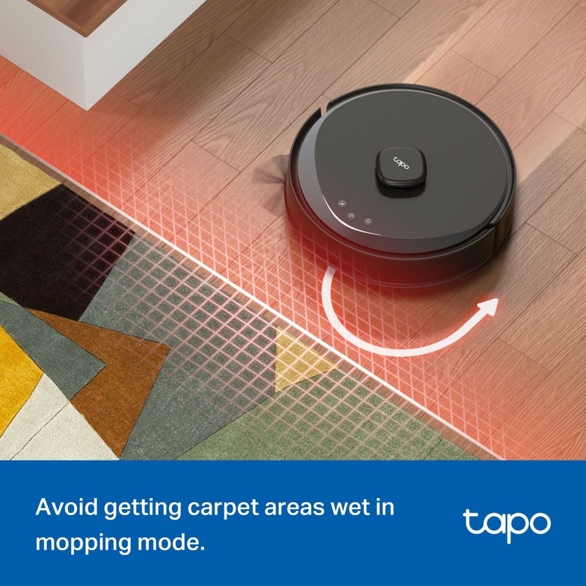 Tapo RV30 Max Robotstofzuiger Zwart