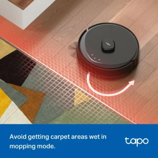 Tapo RV30 Max Robotstofzuiger Zwart