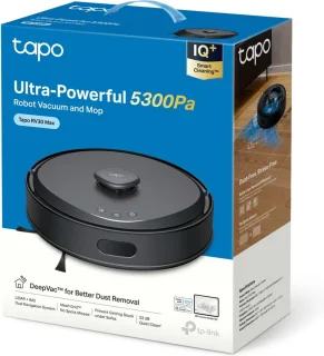 Tapo RV30 Max Robotstofzuiger Zwart