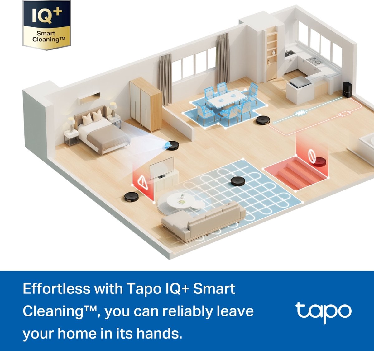 Tapo RV30 Max Robotstofzuiger Zwart