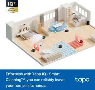 Tapo RV30 Max Robotstofzuiger Zwart