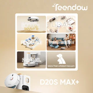 Teendow D20S Max+ Robotstofzuiger en Vachtverzorgingskit
