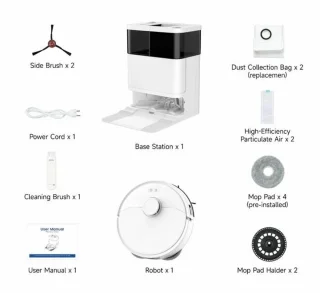 Teendow D63S ULTRA - Robotstofzuiger met moppenset