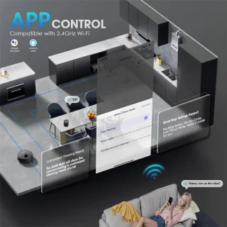 Teendow D65S MAX Robotstofzuiger en -mop
