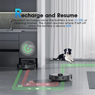 Teendow D65S MAX Robotstofzuiger en -mop