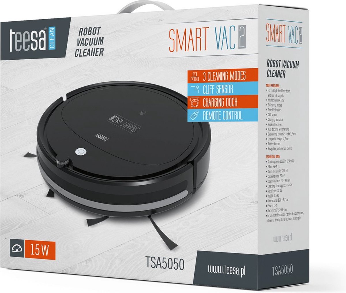 Teesa TSA5050 Robotstofzuiger Smart Vac 2