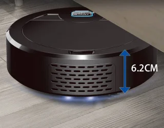 THEROB Smart Robot Stofzuiger Zwart