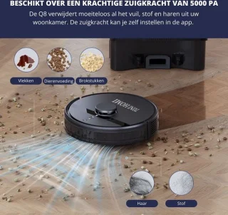 TONIHOMI® M30 Robotstofzuiger zwart