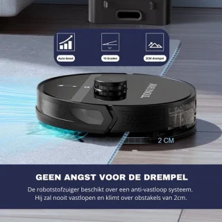 TONIHOMI® M30 Robotstofzuiger zwart