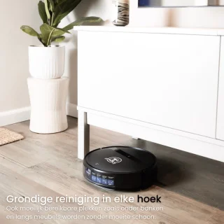 TONIHOMI® Q8 + G20 Robotstofzuiger Set Zwart