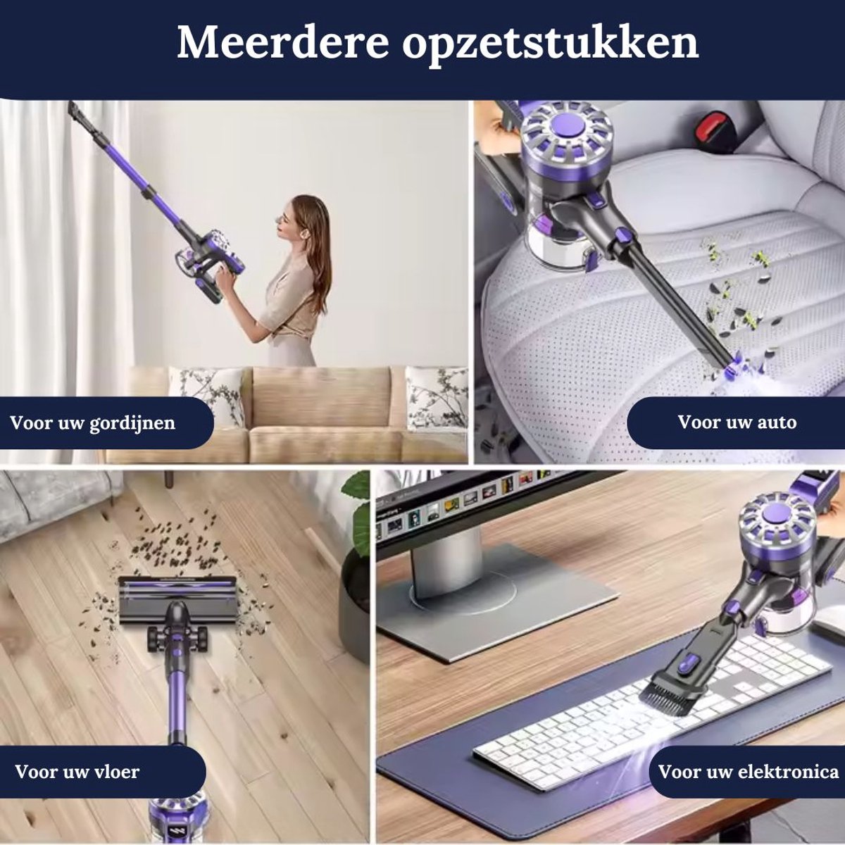 TONIHOMI Robotstofzuiger en Steelstofzuiger Combi