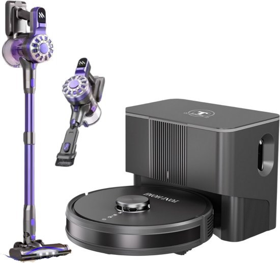 TONIHOMI Robotstofzuiger en Steelstofzuiger Combi