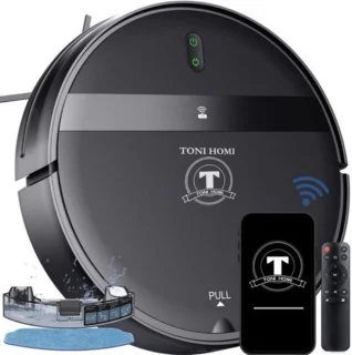 TONIHOMI Robotstofzuiger met dweilfunctie en app
