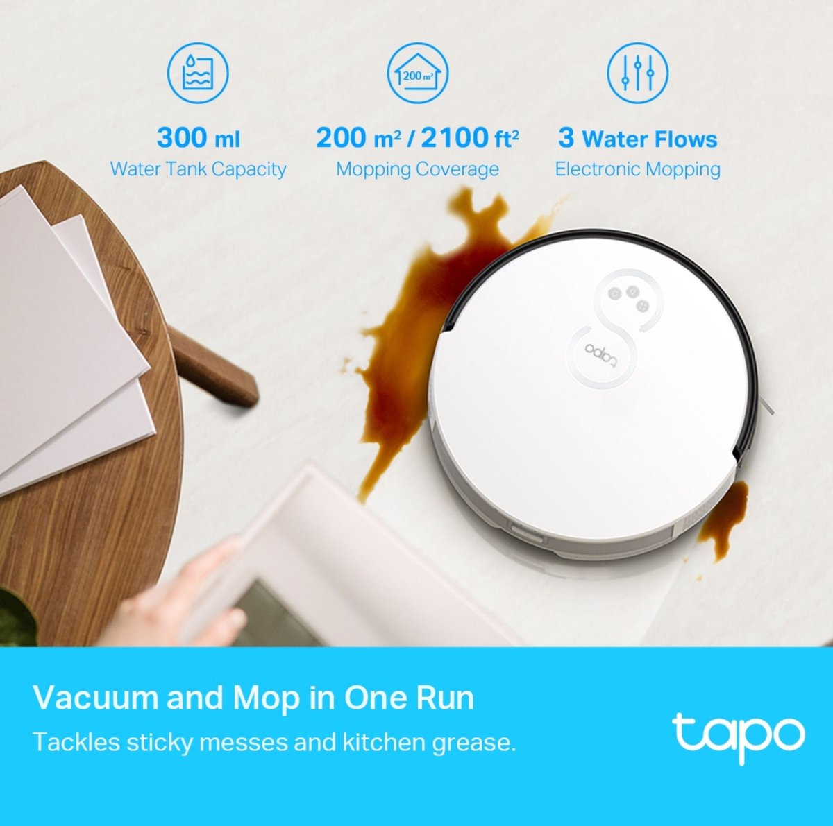TP-Link Tapo RV10 Plus Robotstofzuiger met Dweil en Leegstation
