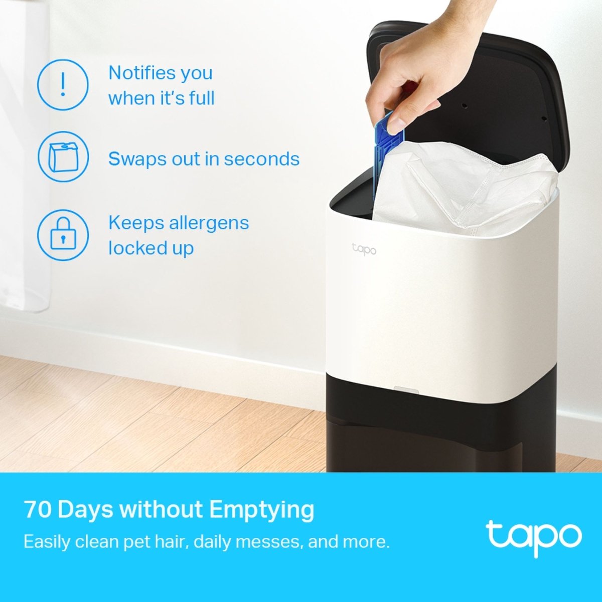 TP-Link Tapo RV10 Plus Robotstofzuiger met Dweil en Leegstation