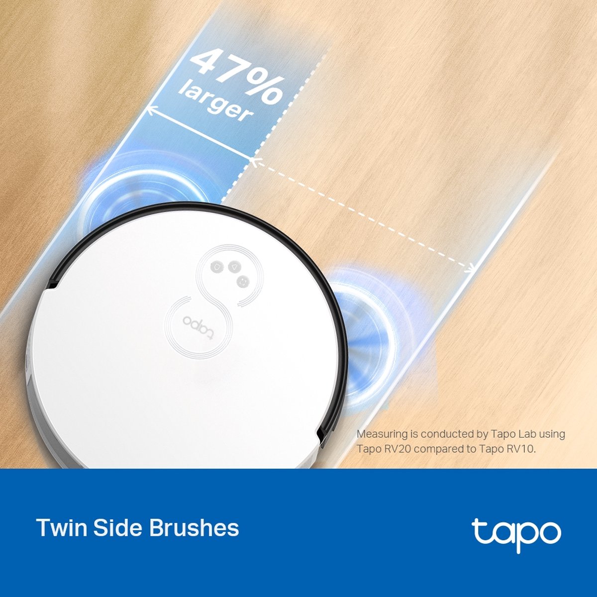 TP-Link Tapo RV20 Mop Plus Robotstofzuiger met Dweil en Automatisch Leegstation