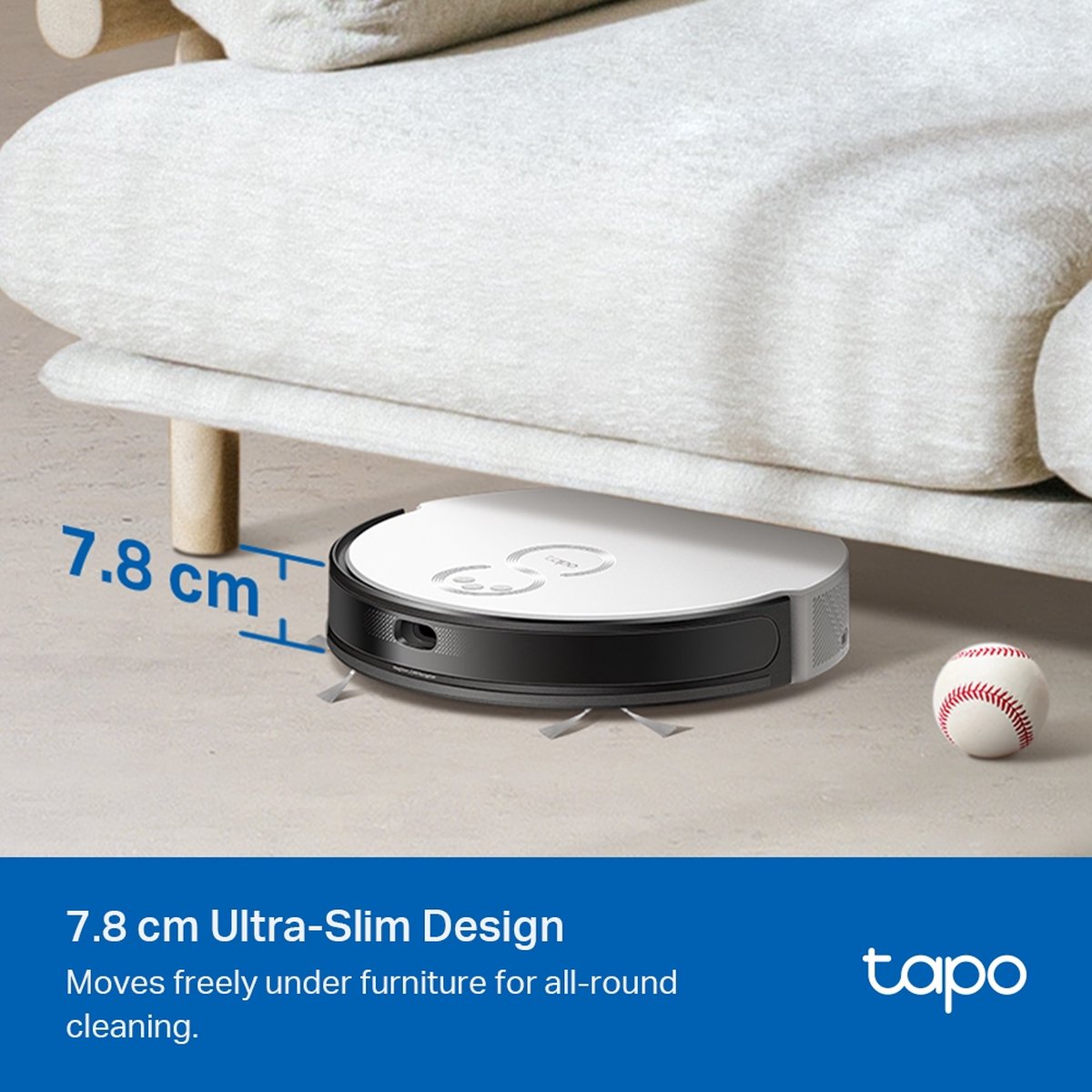 TP-Link Tapo RV20 Mop Plus Robotstofzuiger met Dweil en Automatisch Leegstation