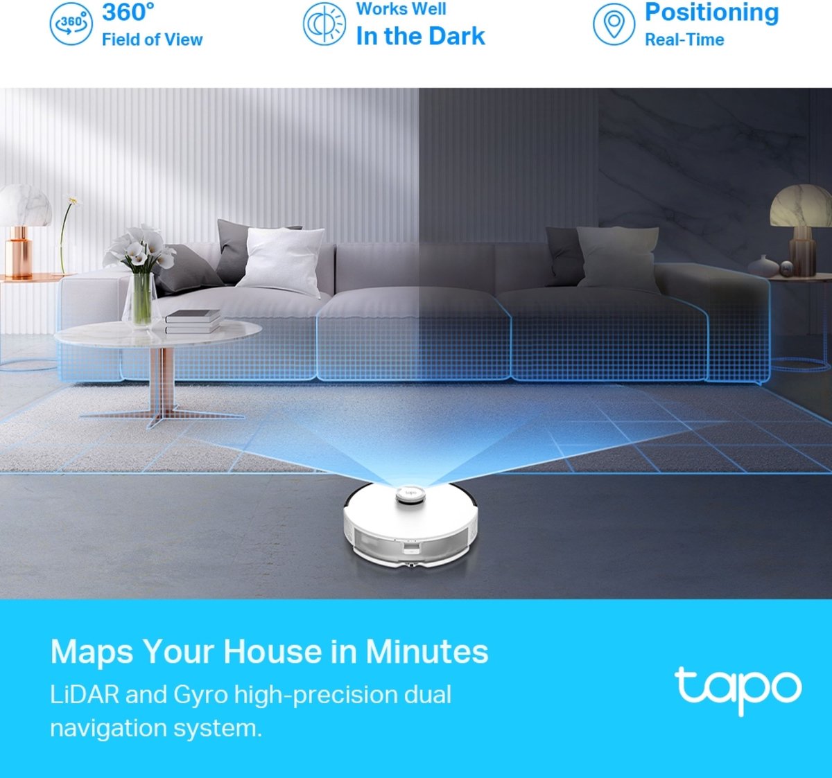 TP-Link Tapo RV30 Plus Robotstofzuiger