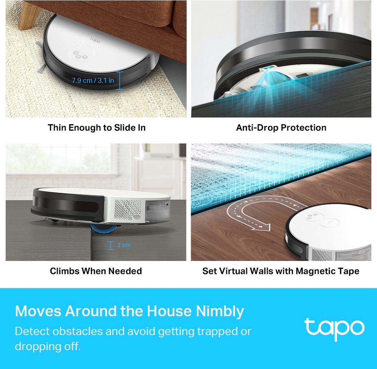 TP-Link Tapo RV30 Robotstofzuiger met dweilfunctie