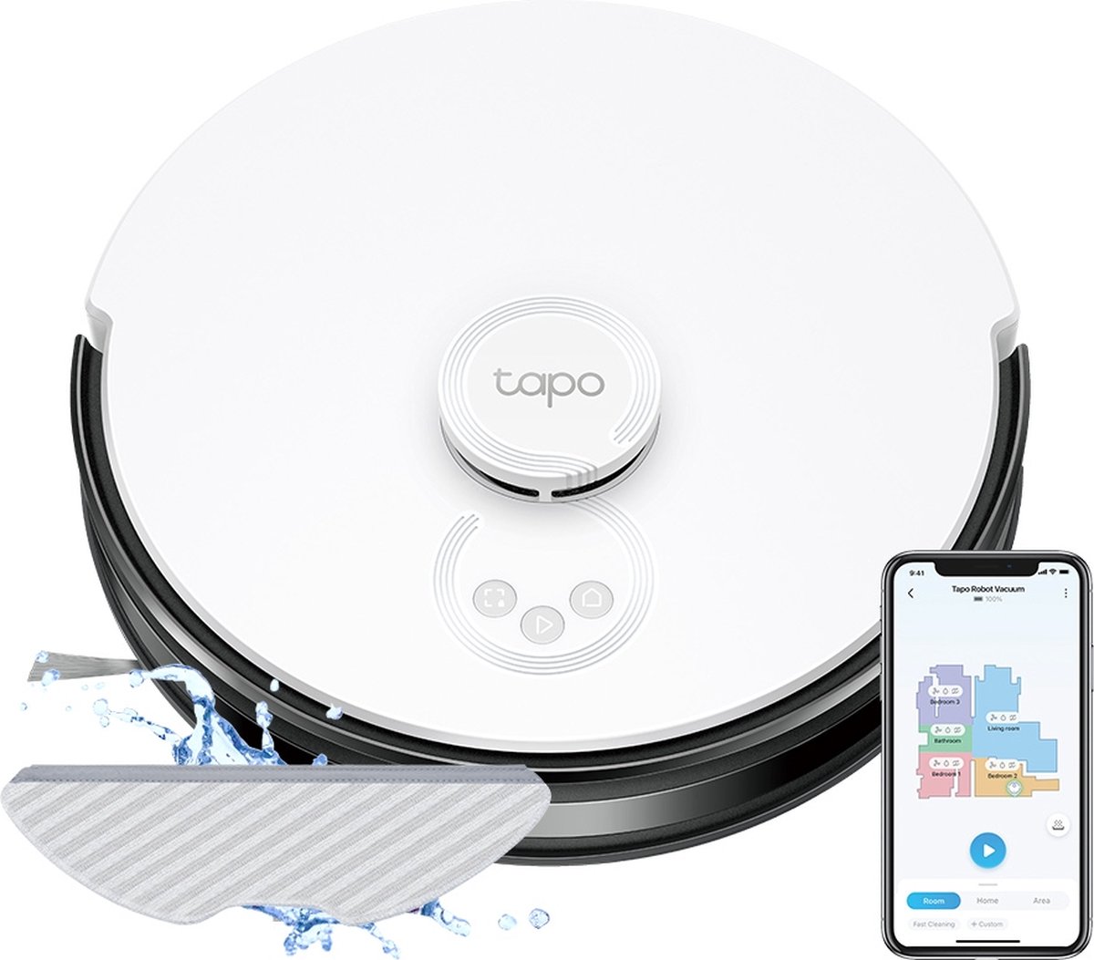 TP-Link Tapo RV30 Robotstofzuiger met dweilfunctie