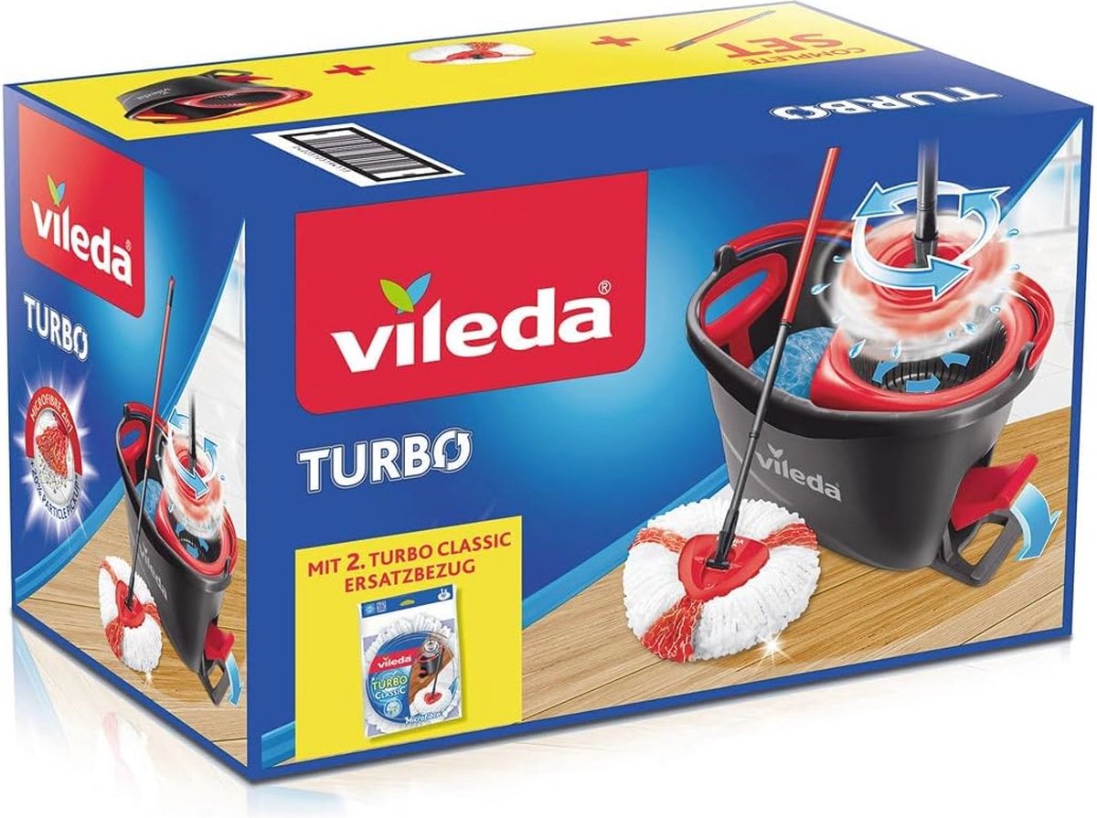 Turbo Easywring & Clean Dweilset met Emmer en Reservekop