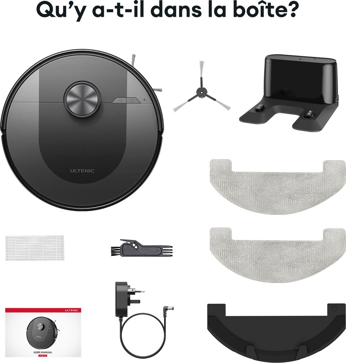 Ultenic DL10 Laser Navigatie Robotzuiger en -poetser