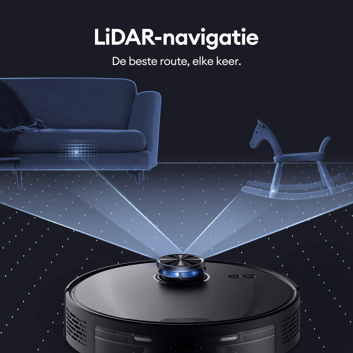 Ultenic T10 Lite Laser Navigatie Robotstofzuiger