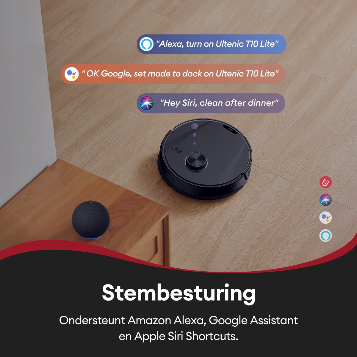 Ultenic T10 Lite Laser Navigatie Robotstofzuiger