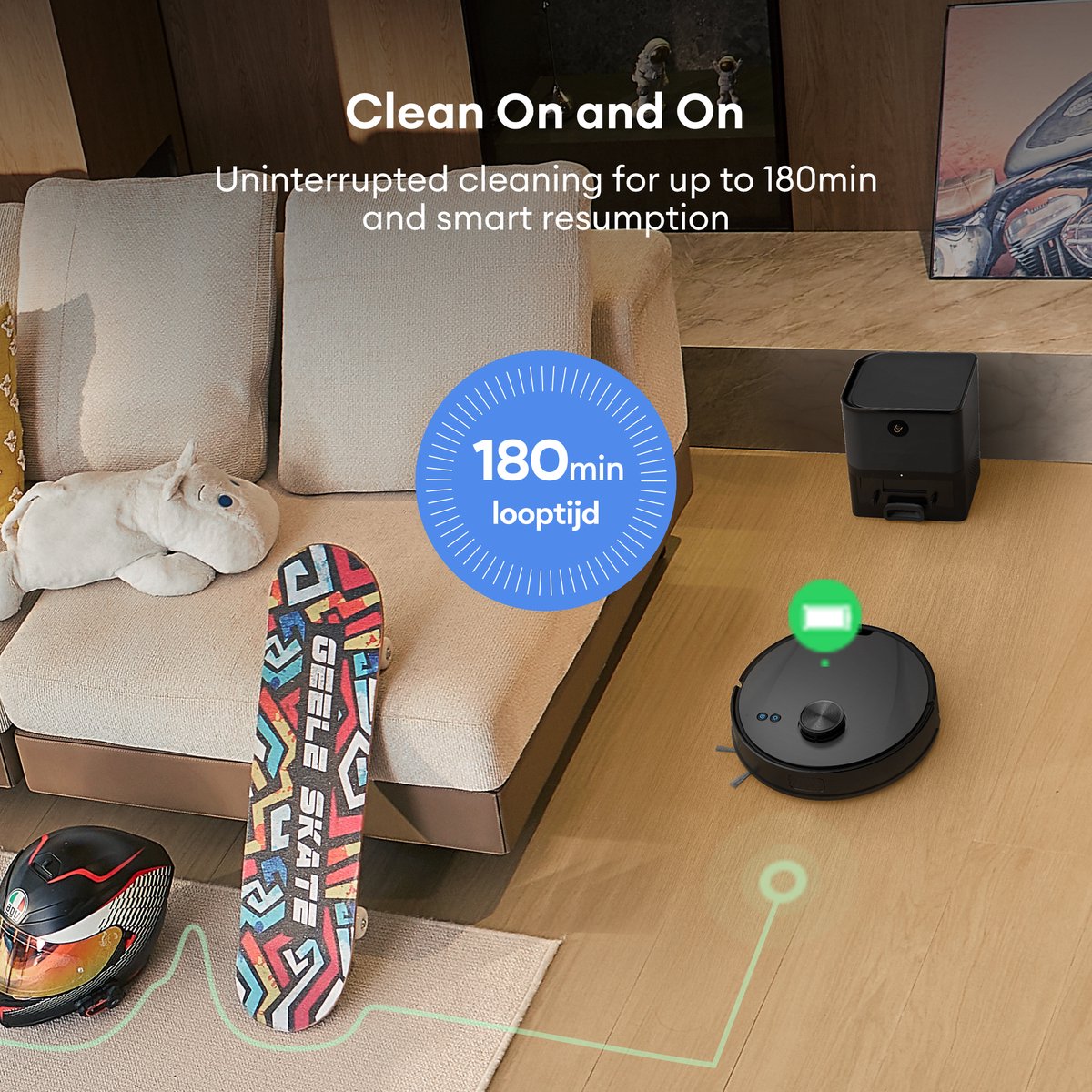 Ultenic T10 Lite Laser Navigatie Robotstofzuiger
