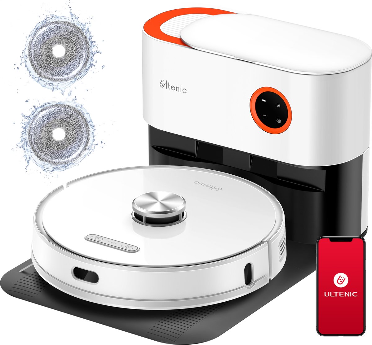 Ultenic T10 Pro robotstofzuiger met zuigstation