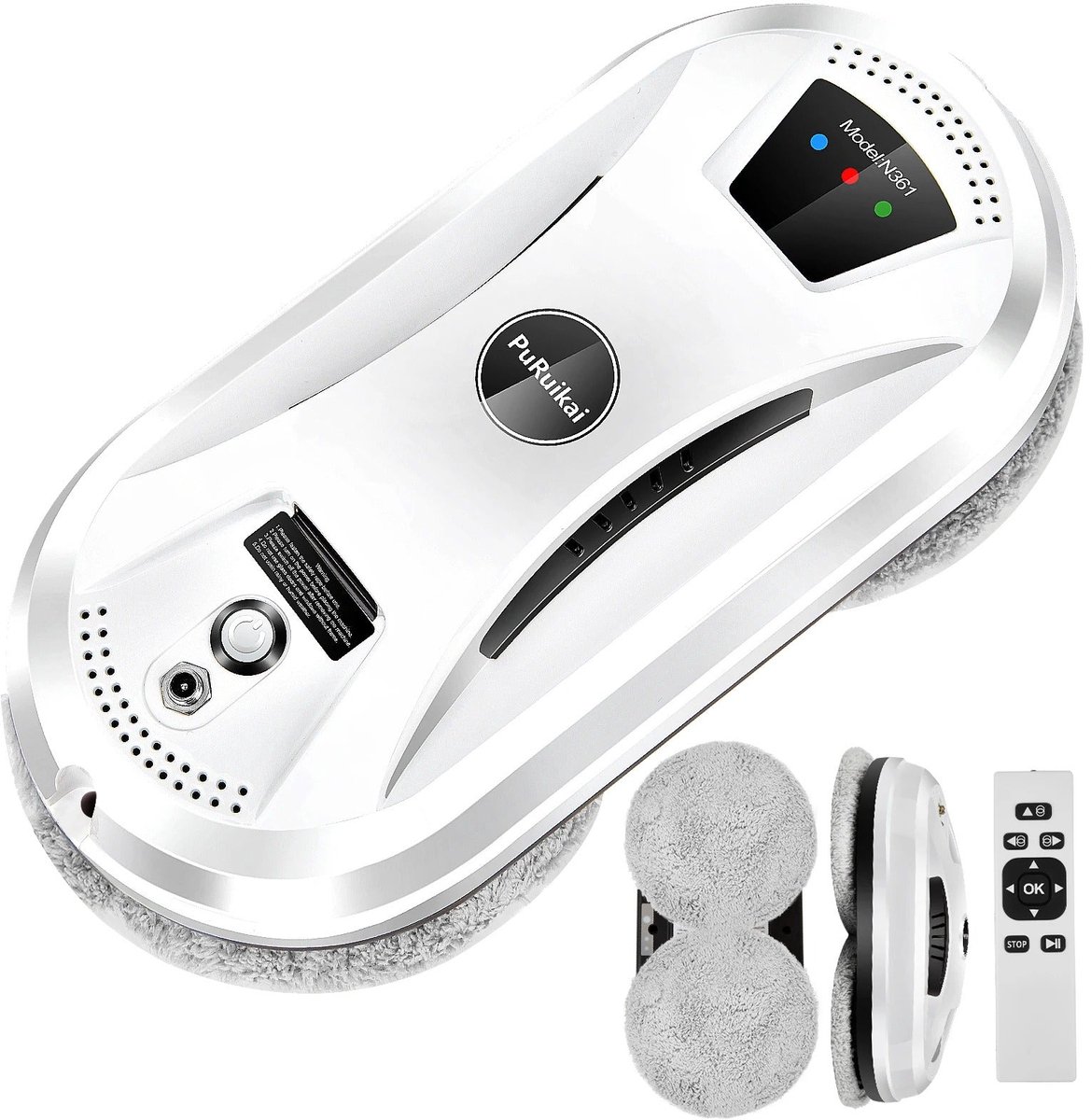Ultradunne Robotstofzuiger Wit 240V 800W