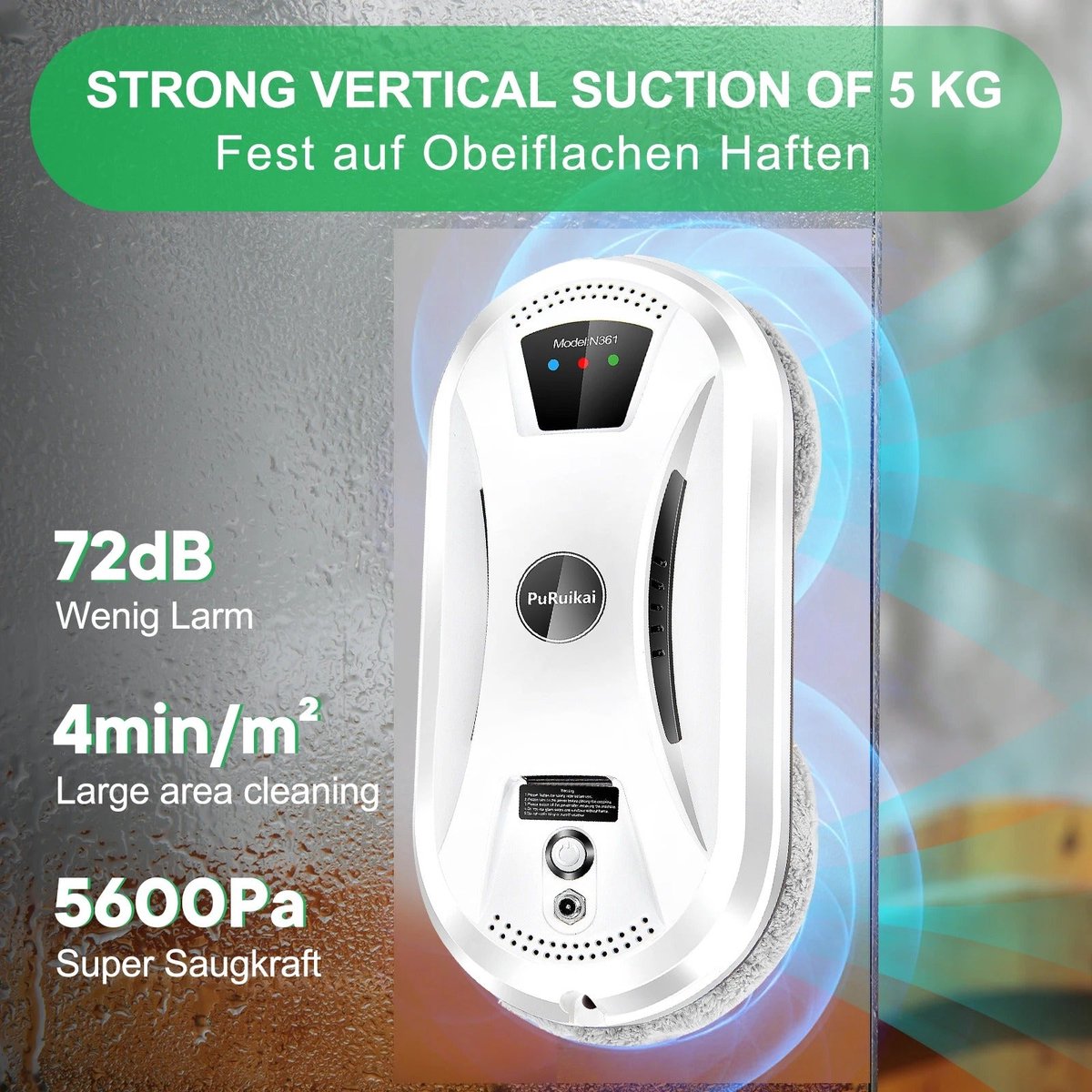 Ultradunne Robotstofzuiger Wit 240V 800W