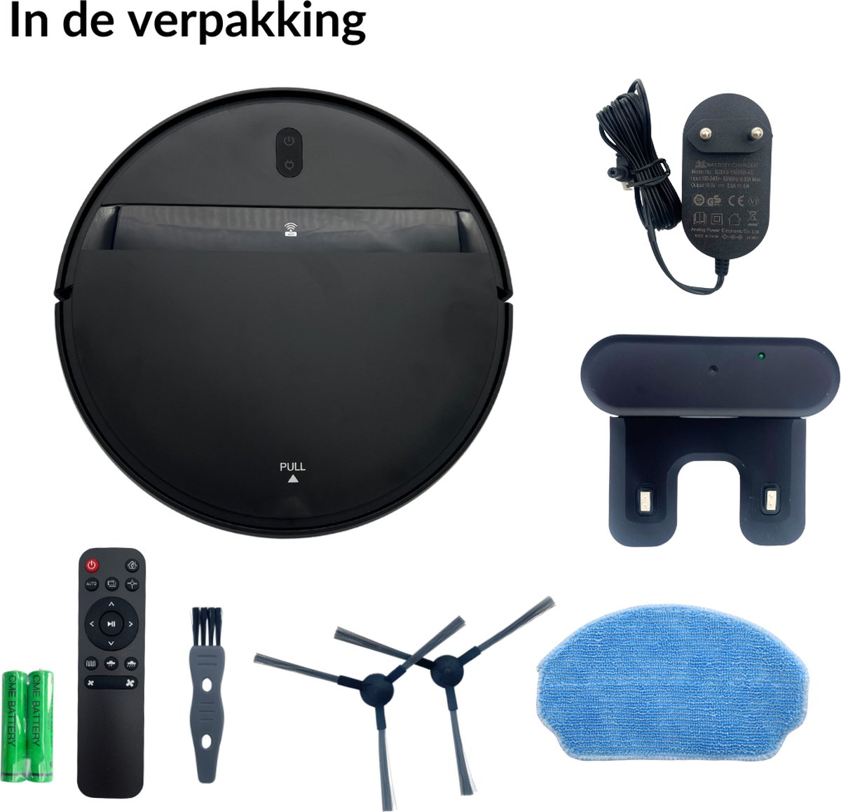 UMBRION Robotstofzuiger met dweilfunctie en laadstation
