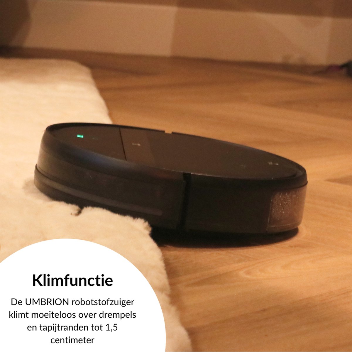 UMBRION Robotstofzuiger met dweilfunctie en laadstation