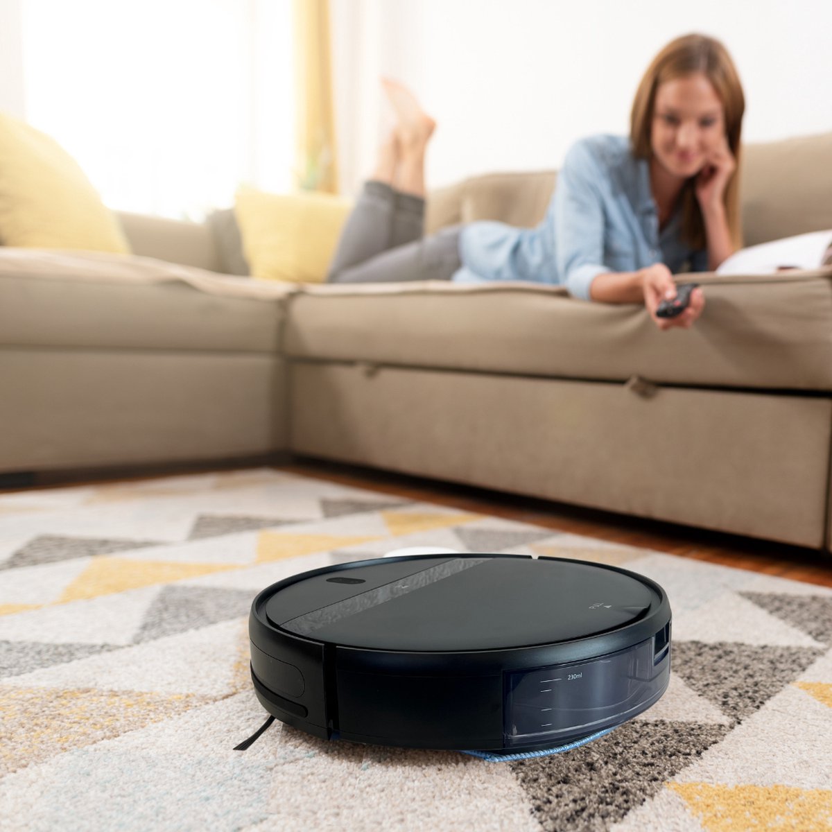 UMBRION Robotstofzuiger met dweilfunctie en laadstation