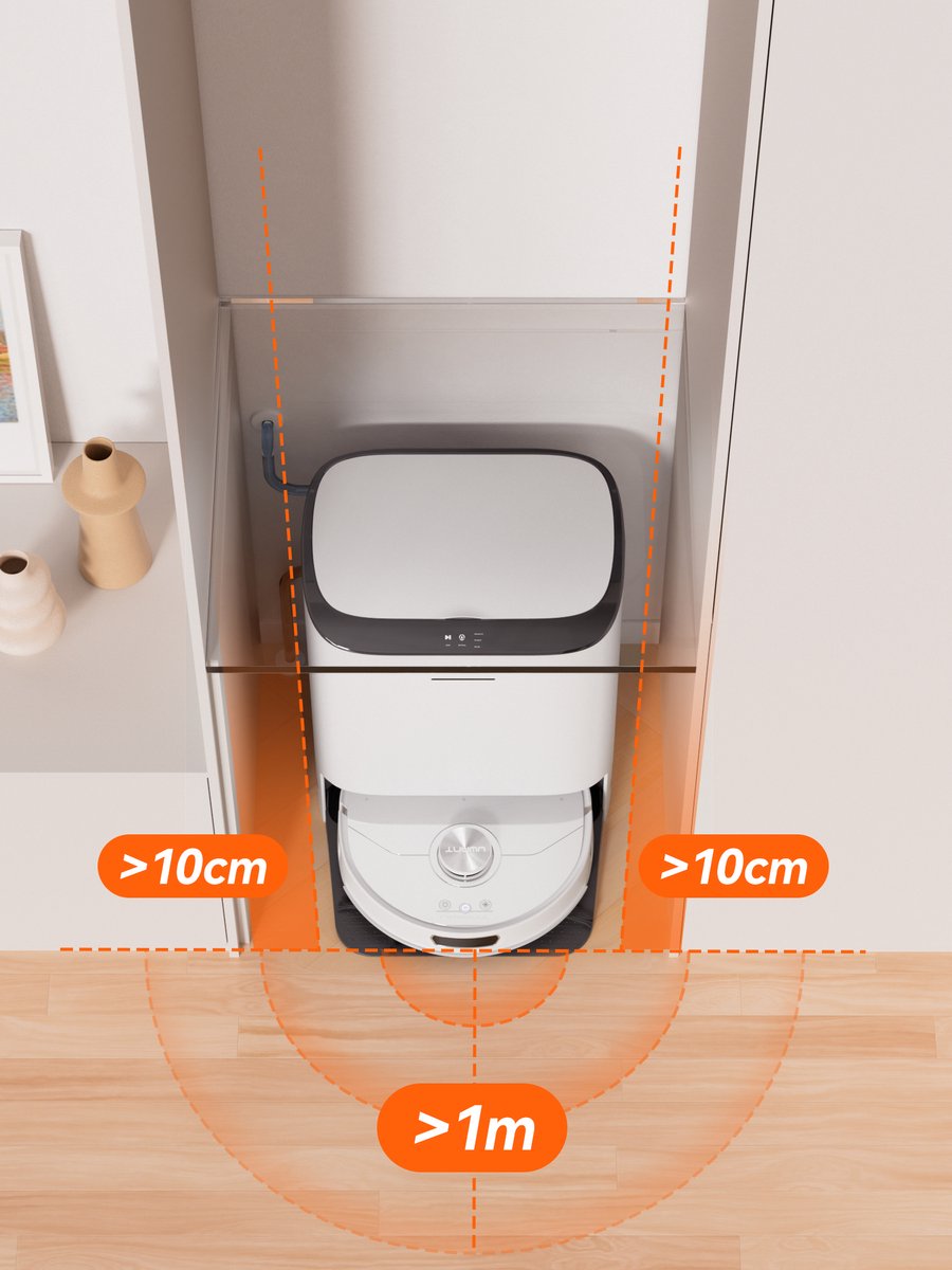 UWANT U200 Pro Robotstofzuiger Antraciet Grijs